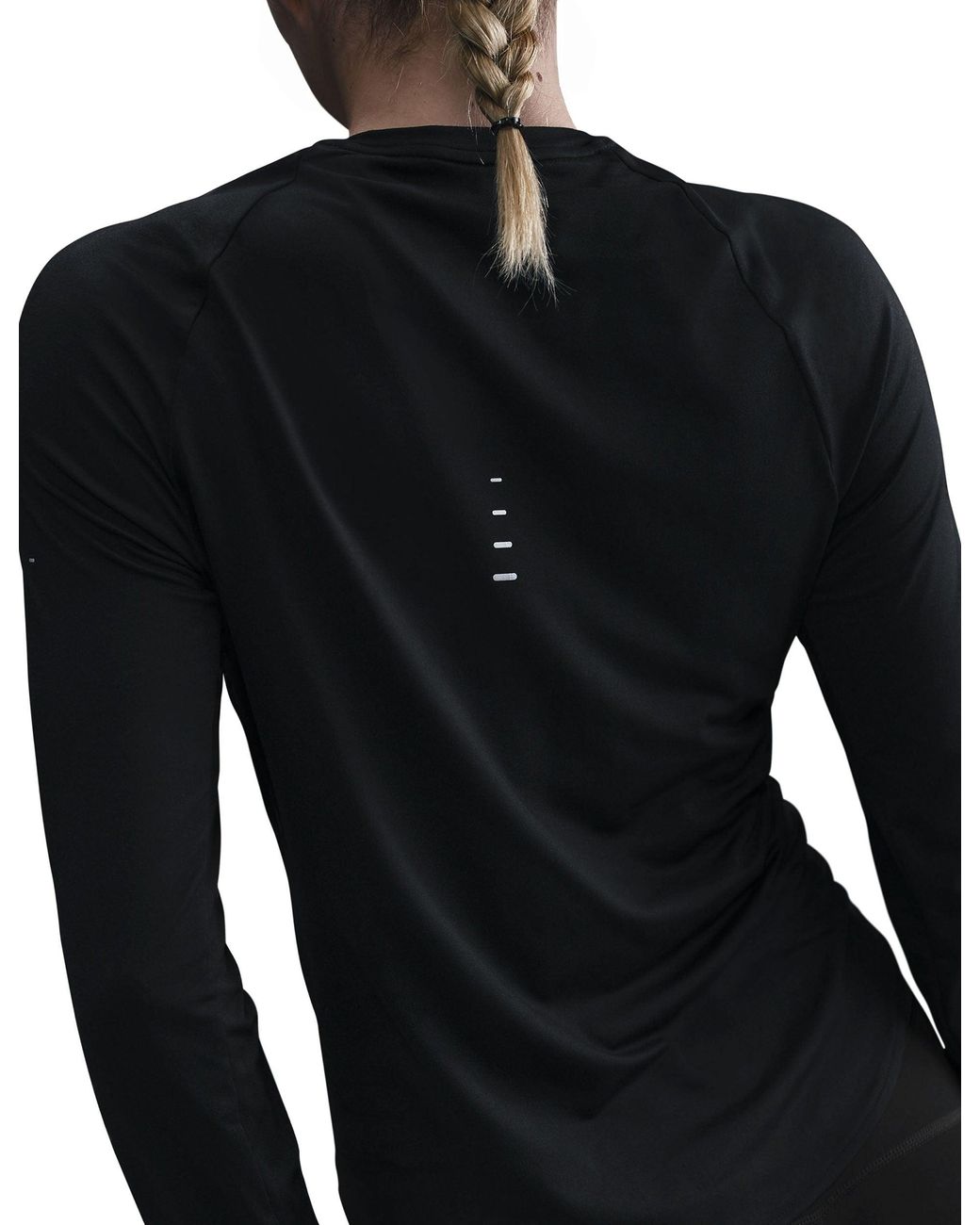 Nike Black Women's Swift Dri-fit Uv Long-sleeve Running Top