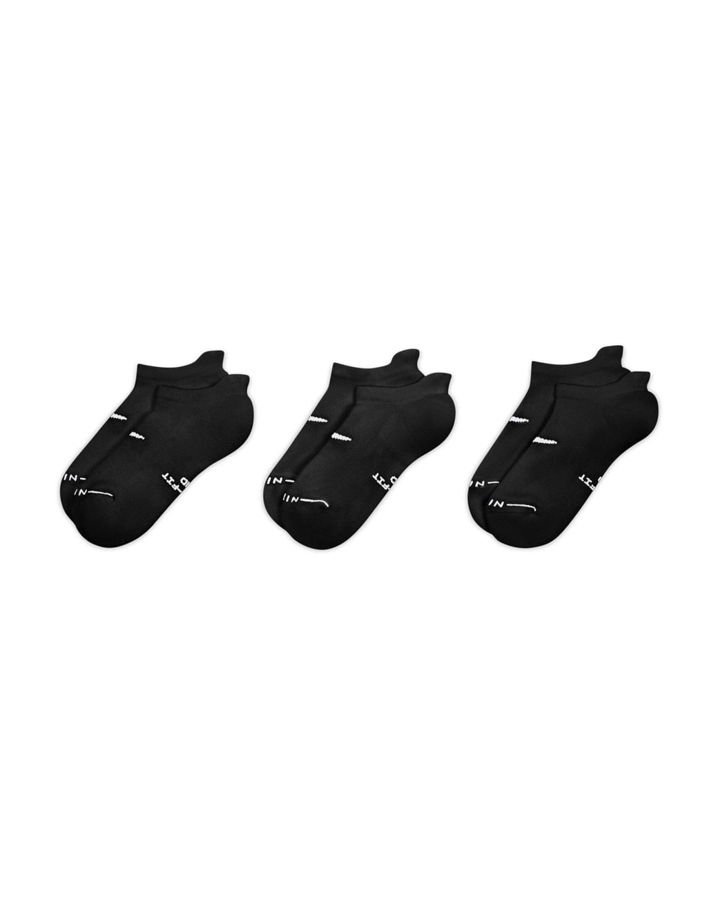 Nike Black Women's Everyday Elevated No-show Socks (3 Pairs)