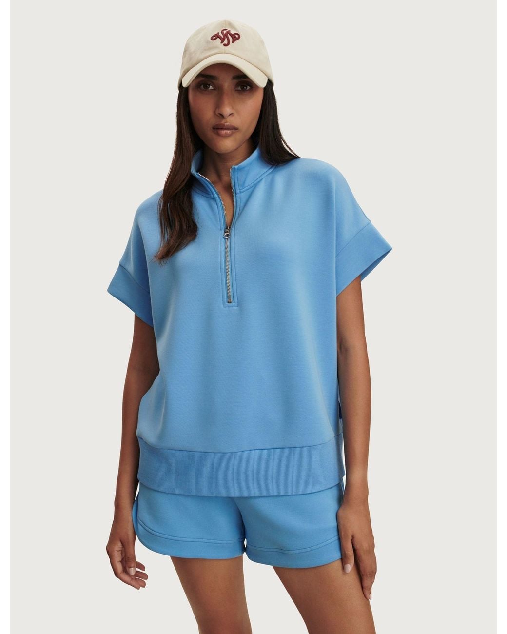 Varley Blue Women's The Ritchie Shorts Set