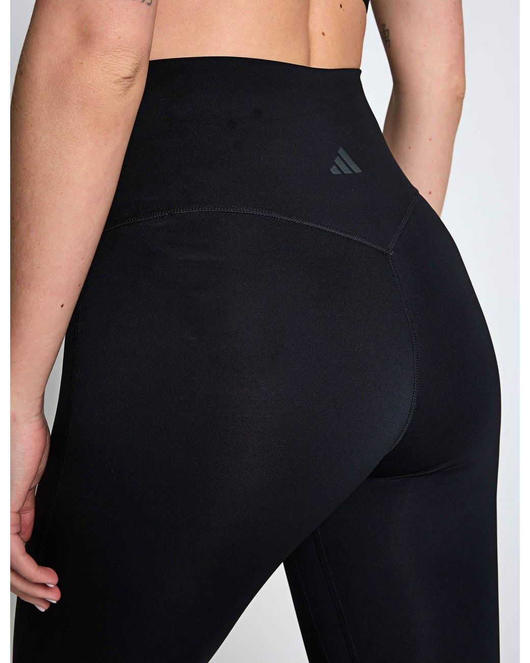 Adidas Blue Women's 3-stripes Studio All Me Flare X-over leggings