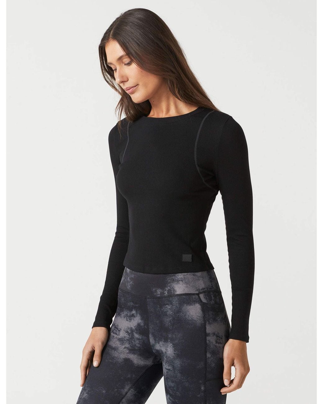 Lilybod Black Women's Faro Long Sleeve Tech Tee