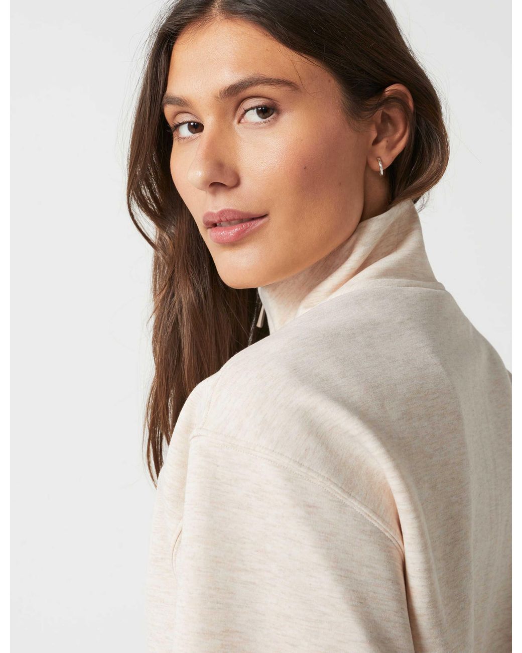Lilybod Natural Women's Oxford Zip Sweat