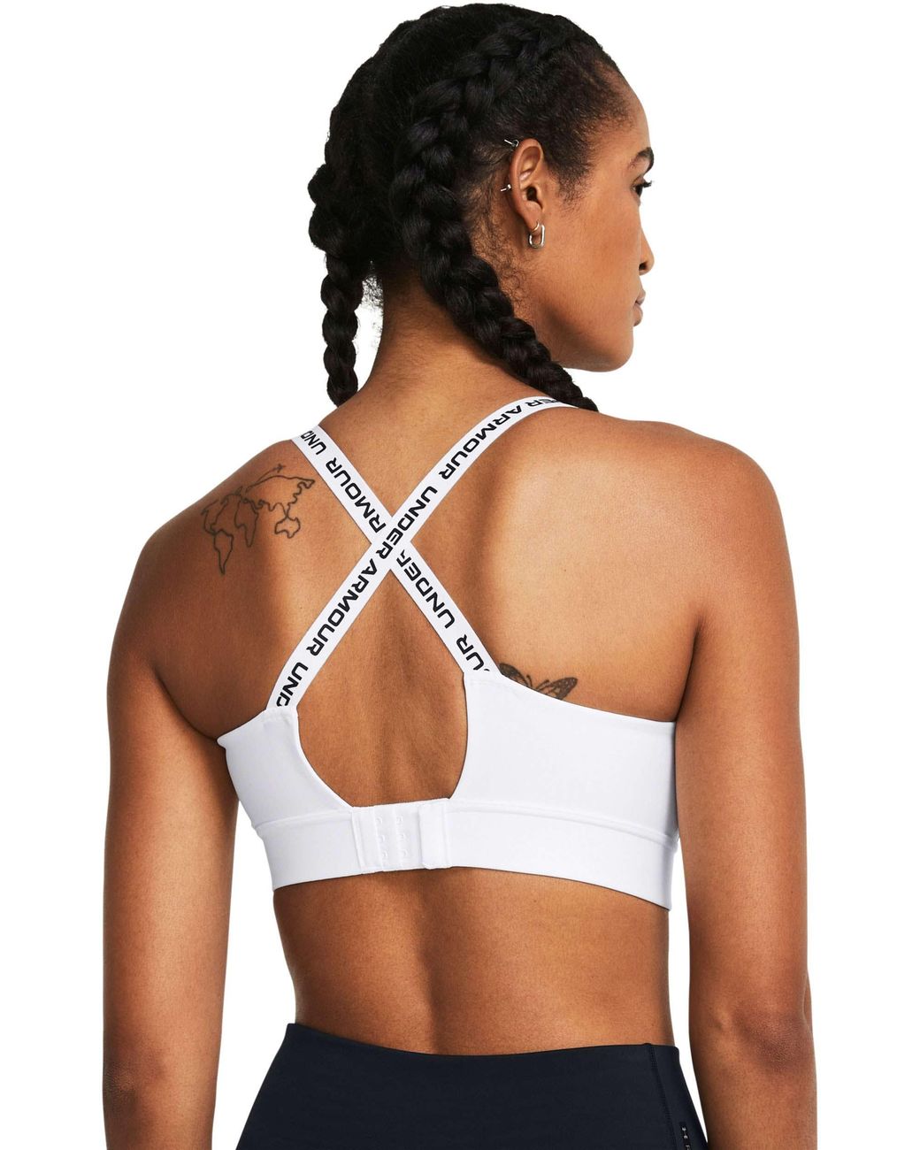Under Armour White Women's Infinity 2.0 Mid Sports Bra