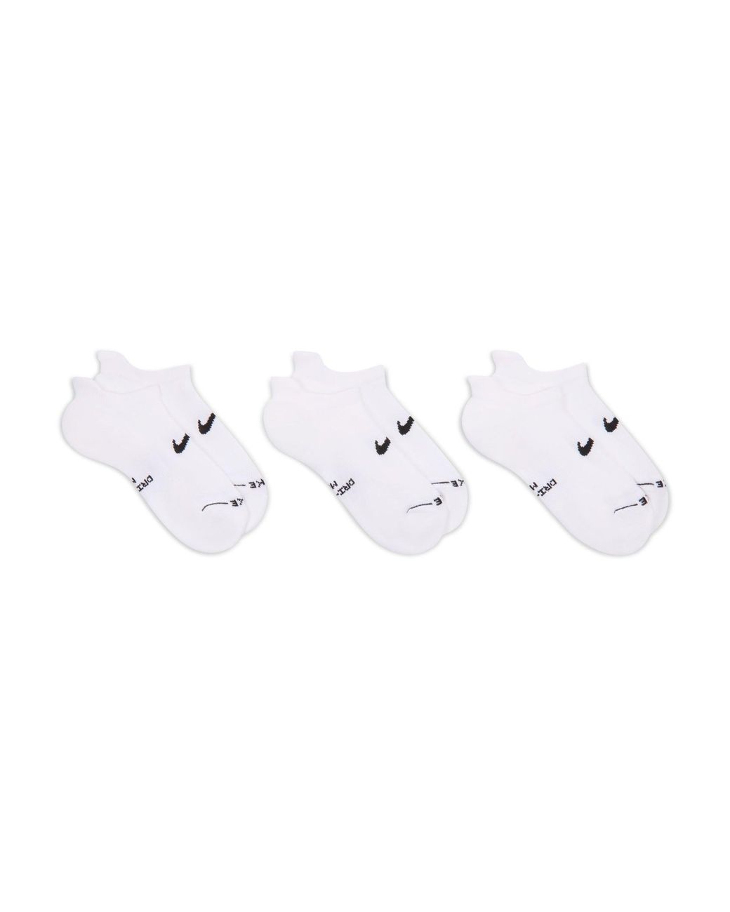 Nike White Women's Everyday Elevated No-show Socks (3 Pairs)
