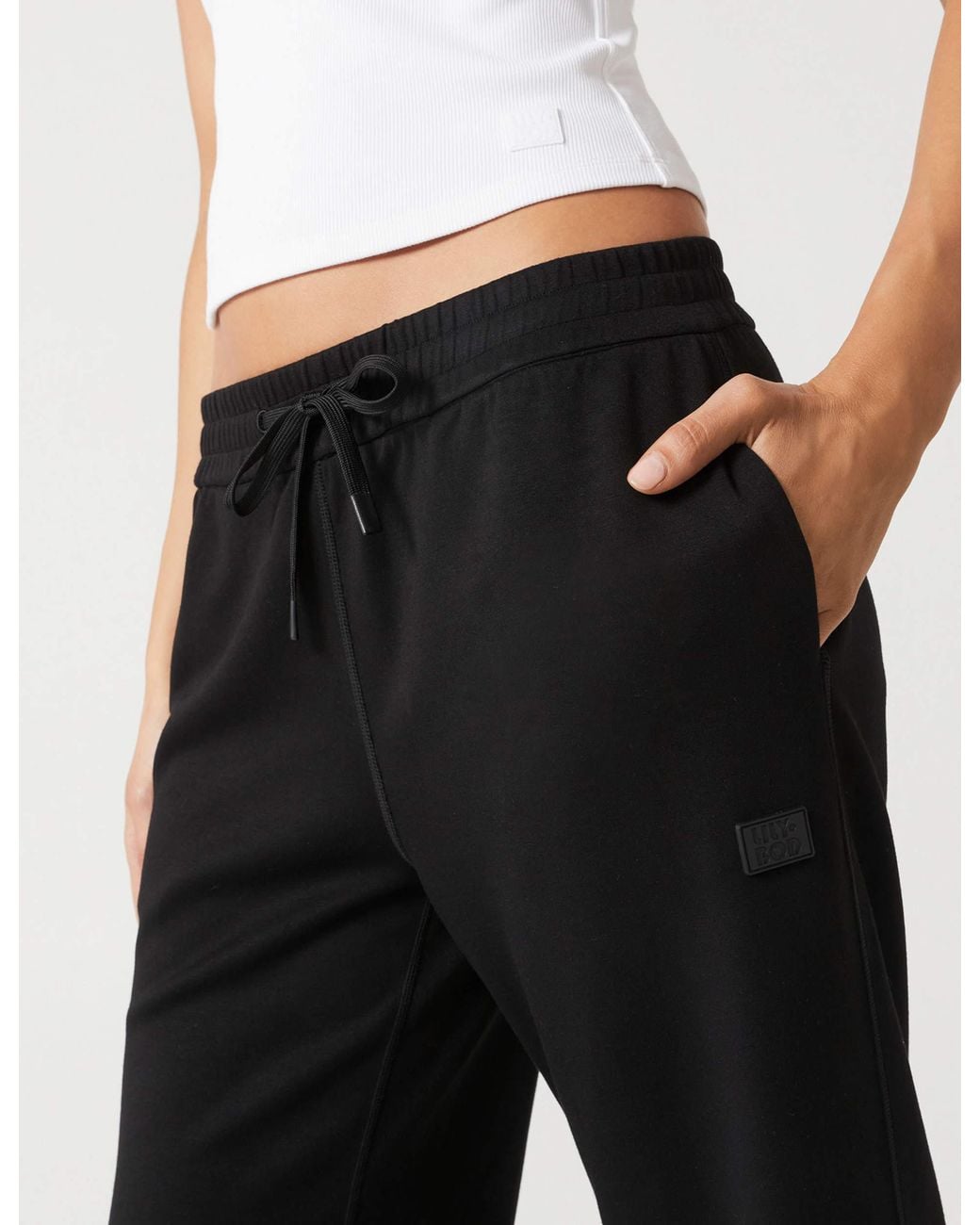 Lilybod Black Women's Aimie Relaxed Fit jogger