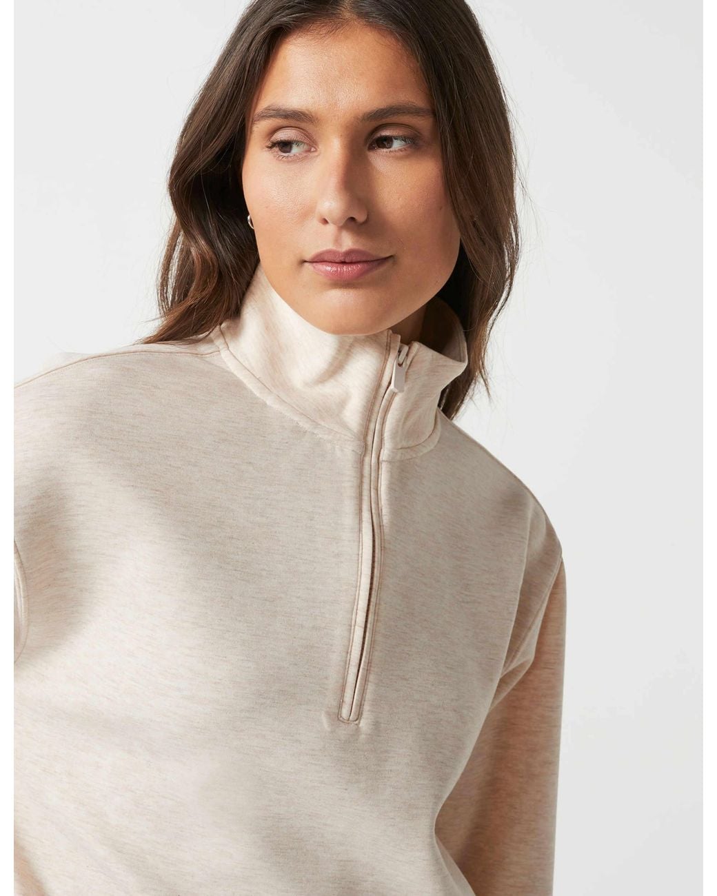 Lilybod Natural Women's Oxford Zip Sweat