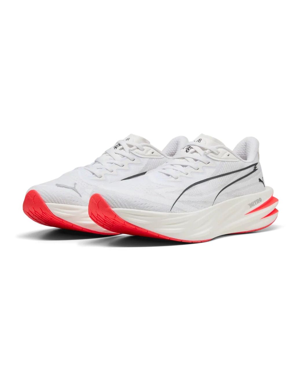 PUMA White Women's Deviate Pure Nitro Running Shoes