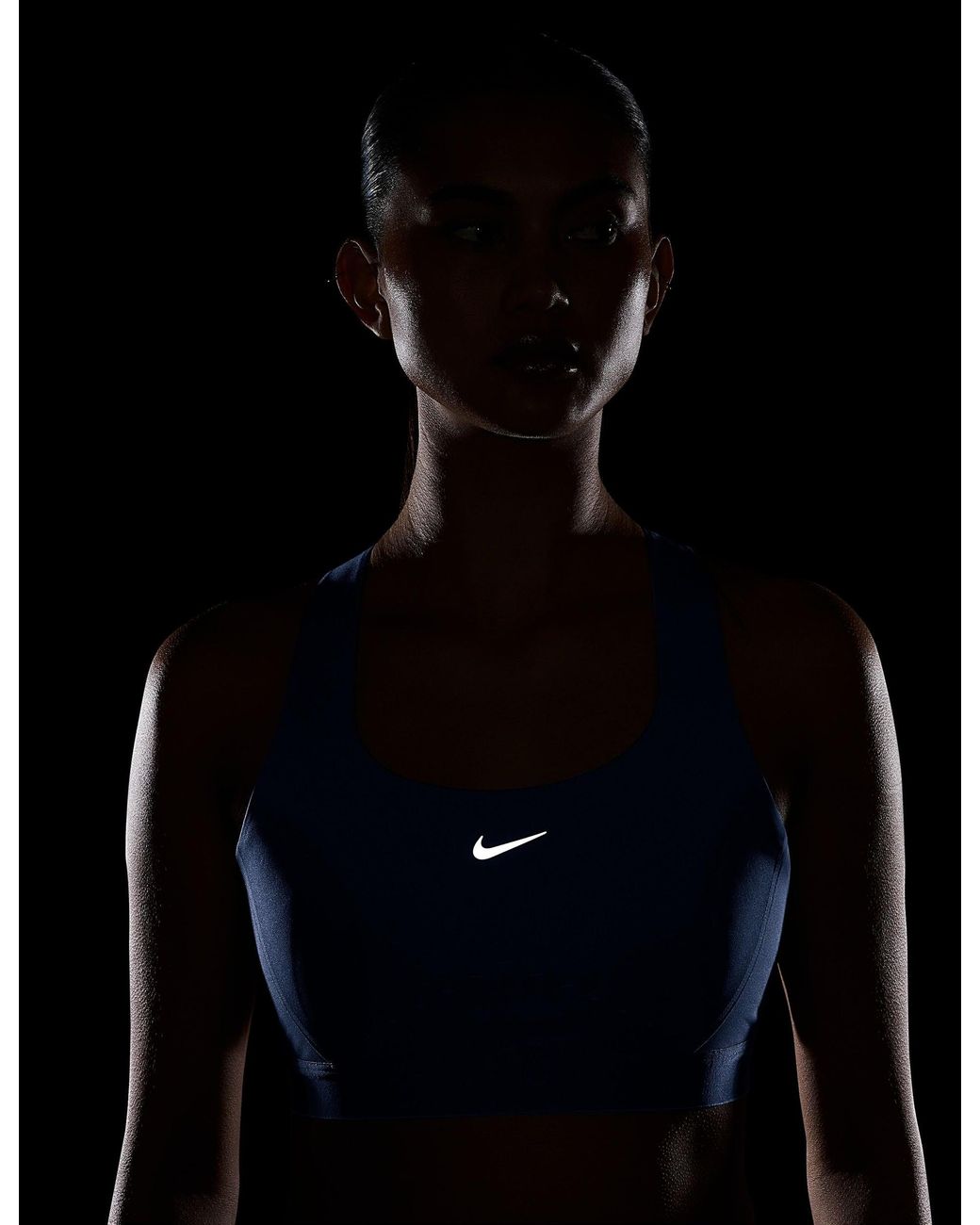 Nike Blue Women's Swift High-support Lightly Lined Sports Bra