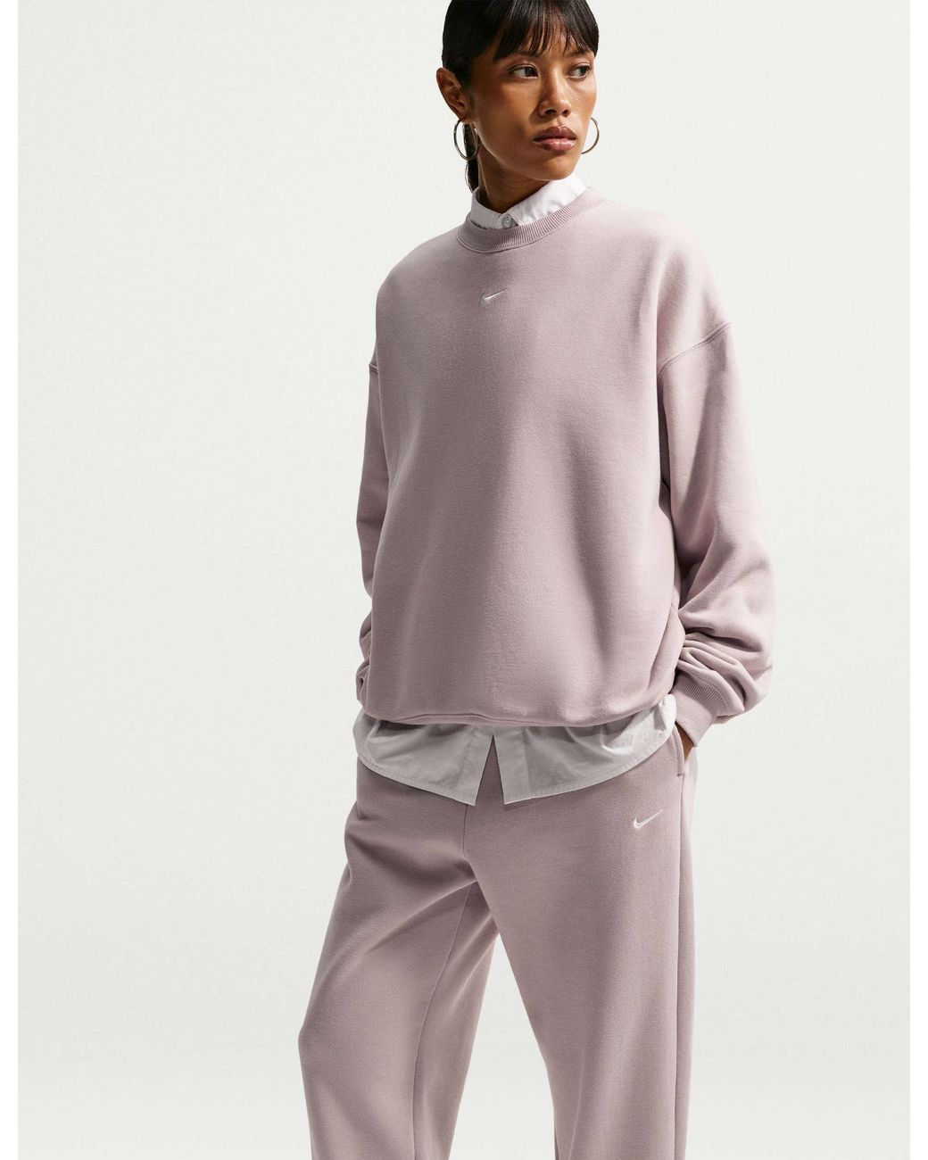 Nike Natural Women's Studio Fleece Oversized Cuffed Pants