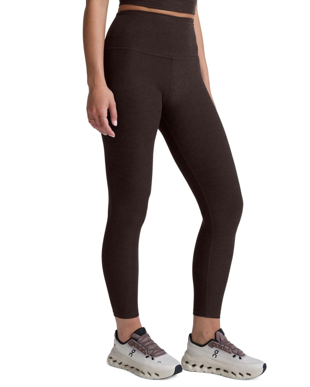 Beyond Yoga Black Women's Spacedye Caught In The Midi High Waisted legging
