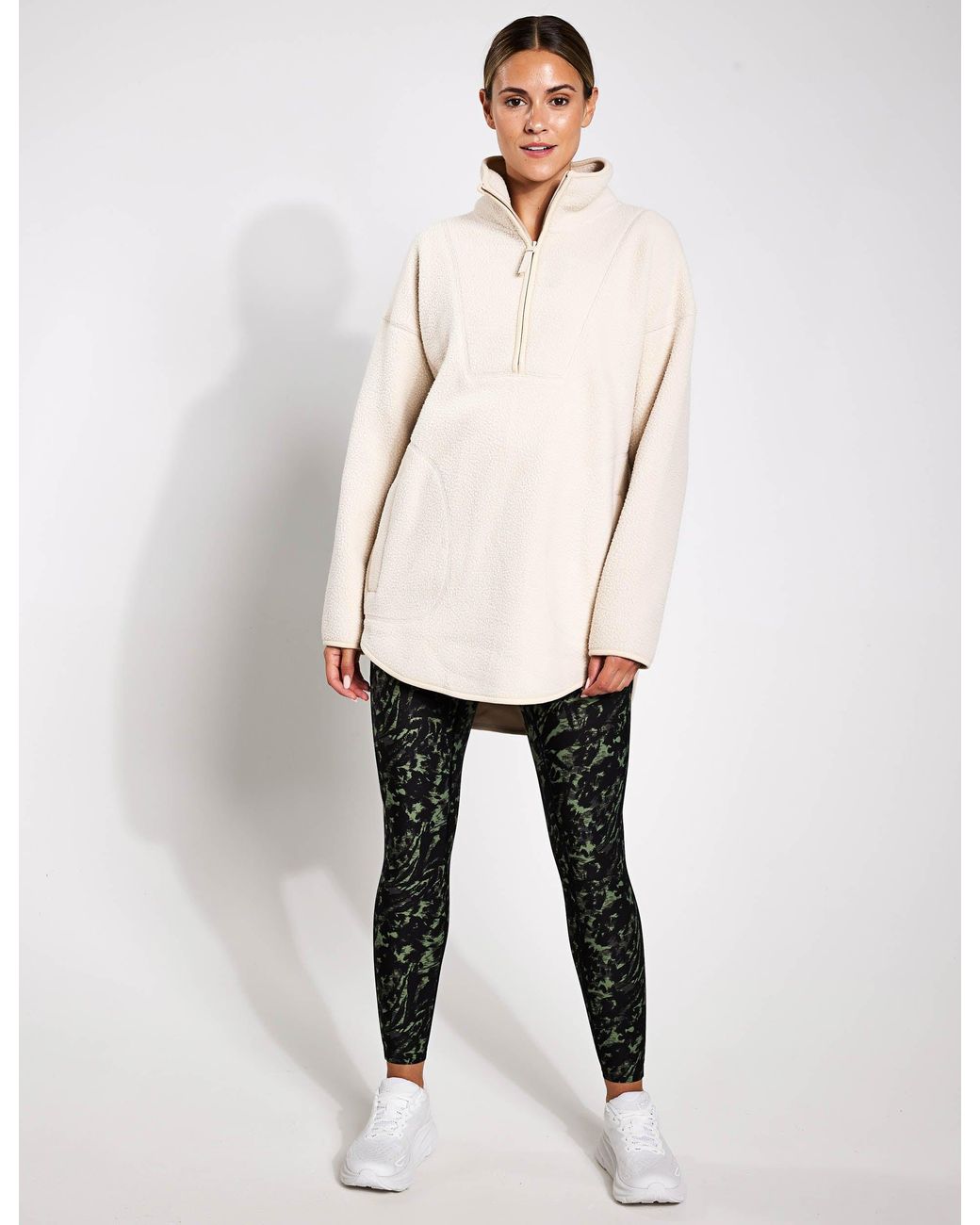 GOODMOVE Longline Borg in Natural Lyst UK