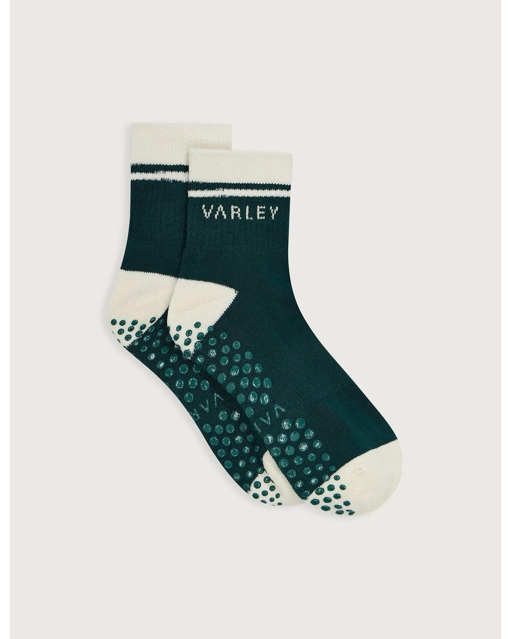 Varley Blue Women's Grayson Half Crew Grip Sock