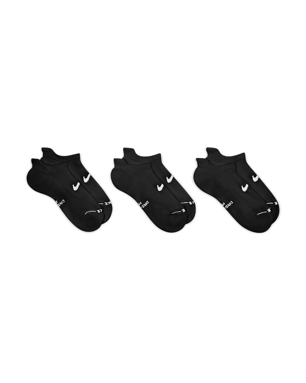 Nike Black Women's Everyday Elevated No-show Socks (3 Pairs)