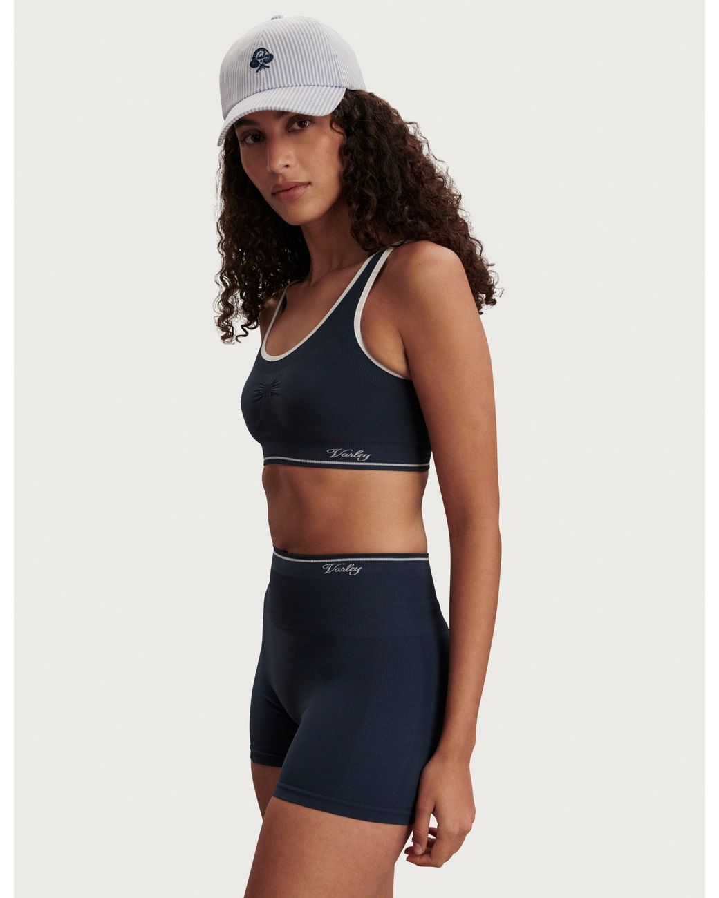 Varley Blue Women's Sakura Seamless Sports Bra