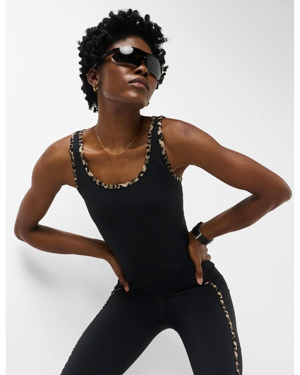 Sweaty Betty Black Women's Power Contrast Binding Tank