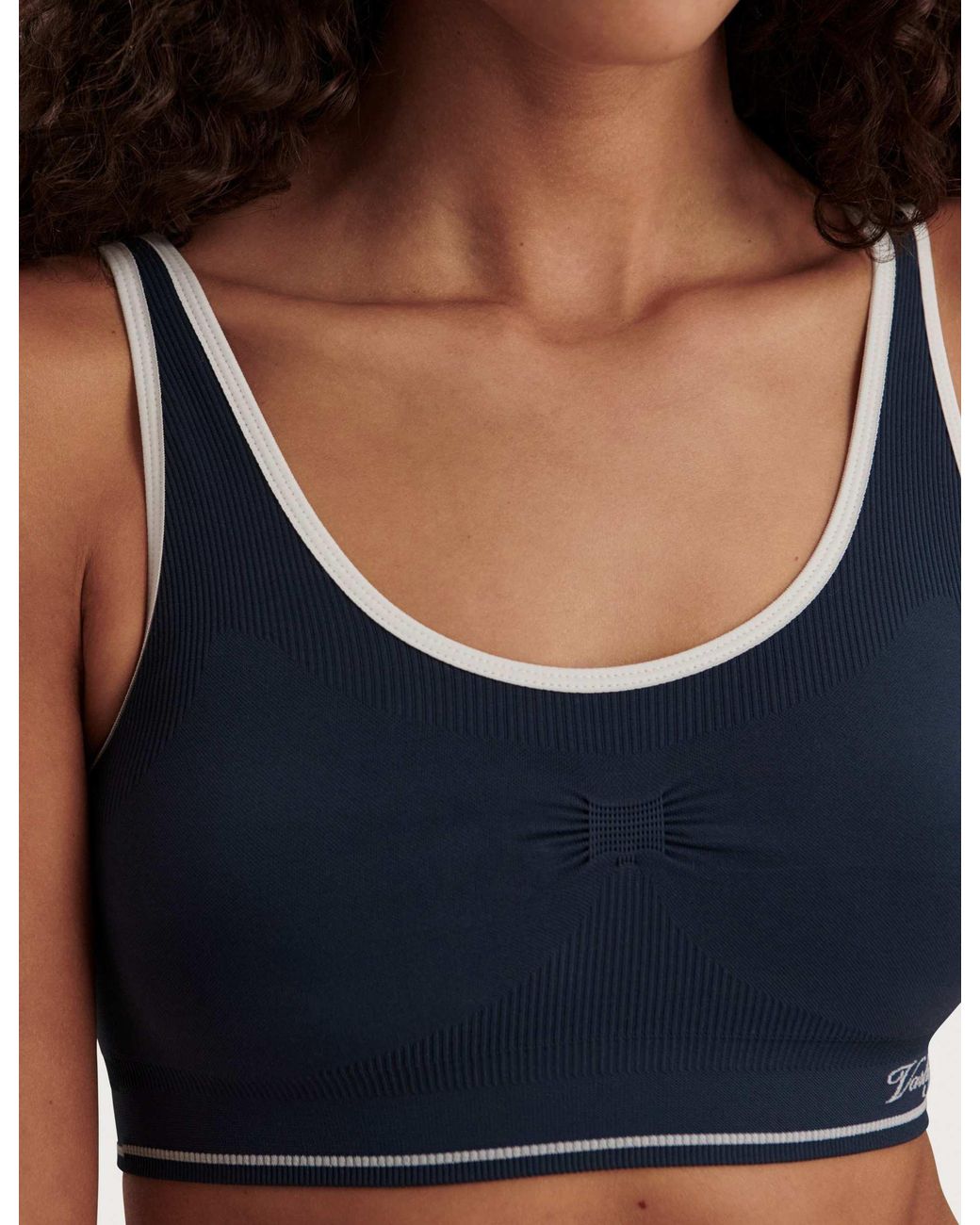 Varley Blue Women's Sakura Seamless Sports Bra