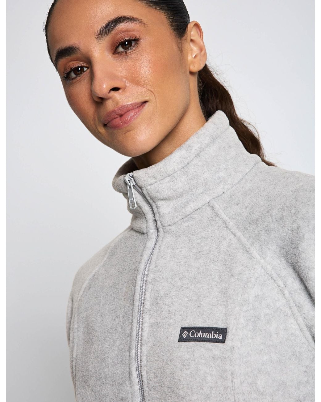 Columbia White Women's Benton Springs Full Zip Fleece Jacket