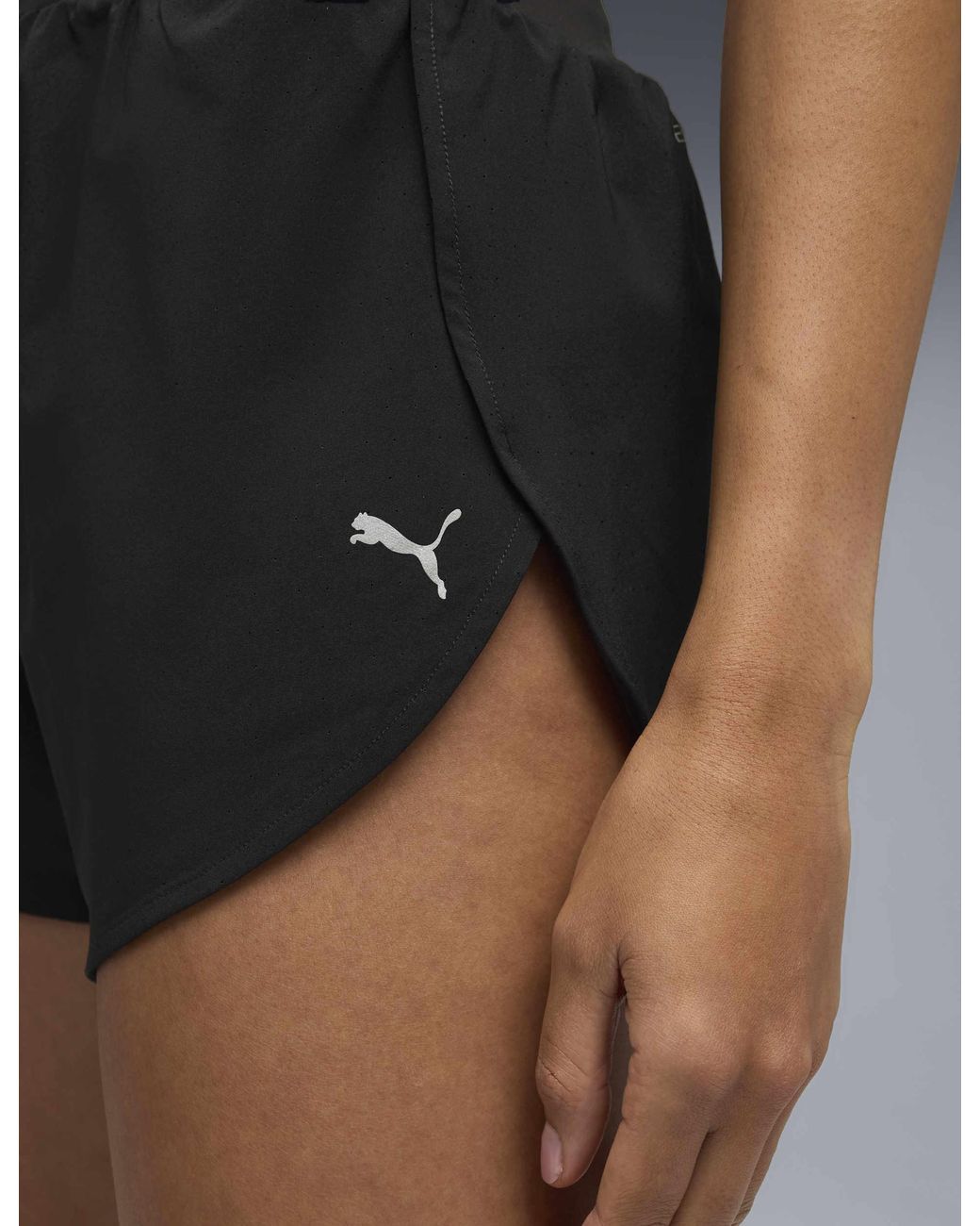 PUMA Black Women's Dreamrun Drycell Running 3" Shorts