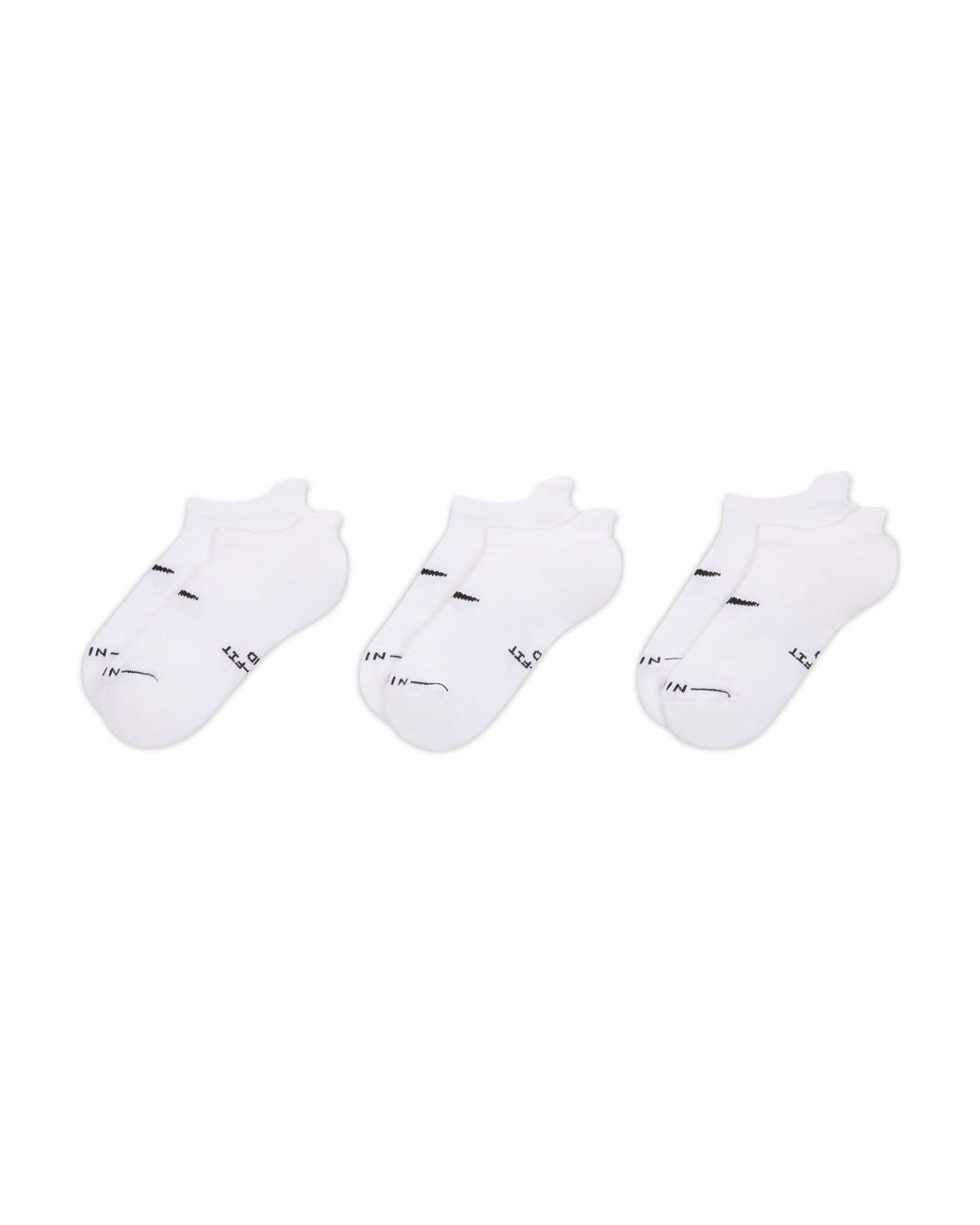 Nike White Women's Everyday Elevated No-show Socks (3 Pairs)
