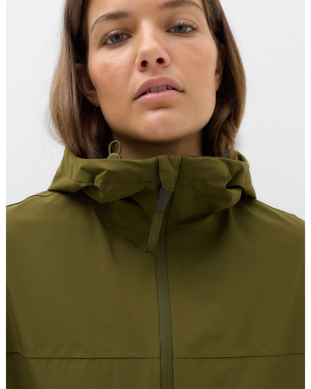 GOODMOVE Green Women's Stormwear Ultra Waterproof Pleat Back Parka