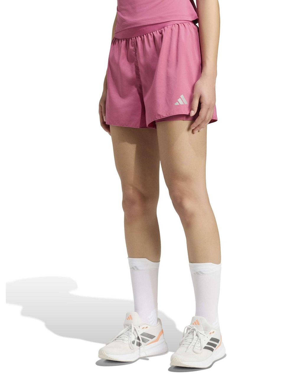 Adidas Pink Women's Adi365 Running Essentials 2in1 Shorts