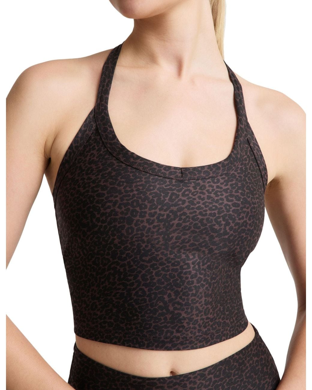 Beyond Yoga Black Women's Softmark On The Up Cropped Tank