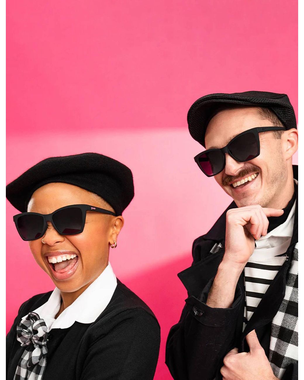 Goodr Black Sunglasses Women's New Wave Renegade