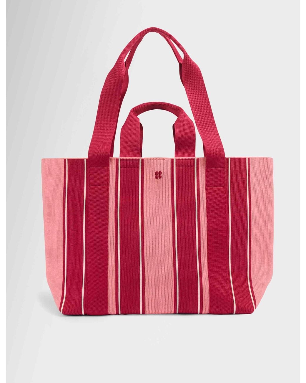 Sweaty Betty Red Women's Knitted Stripe Bag