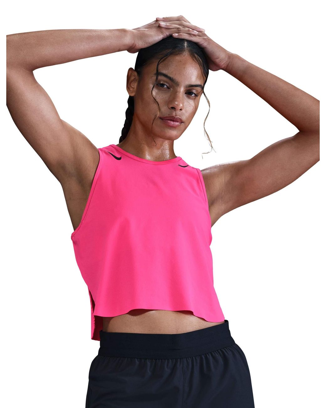 Nike Pink Women's Aeroswift Dri-fit Adv Running Tank Top