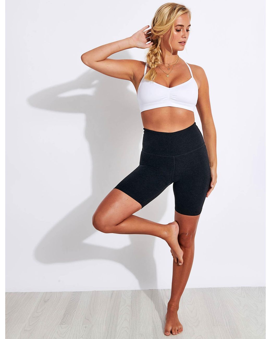 Beyond Yoga Blue Spacedye Biker Short