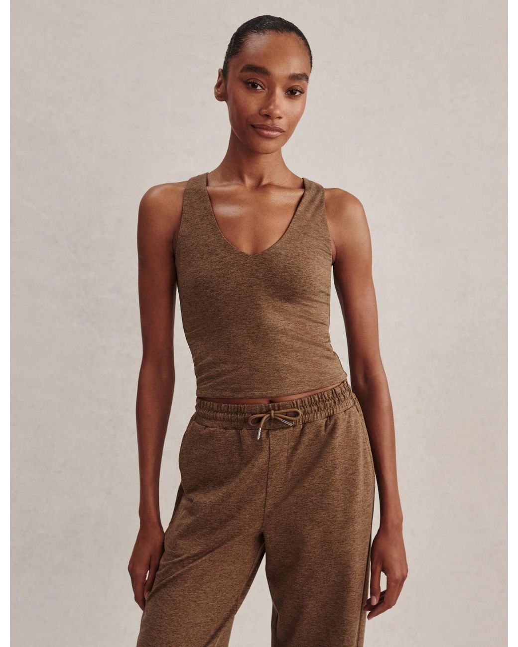 Varley Brown Women's Ruby Cropped Tank