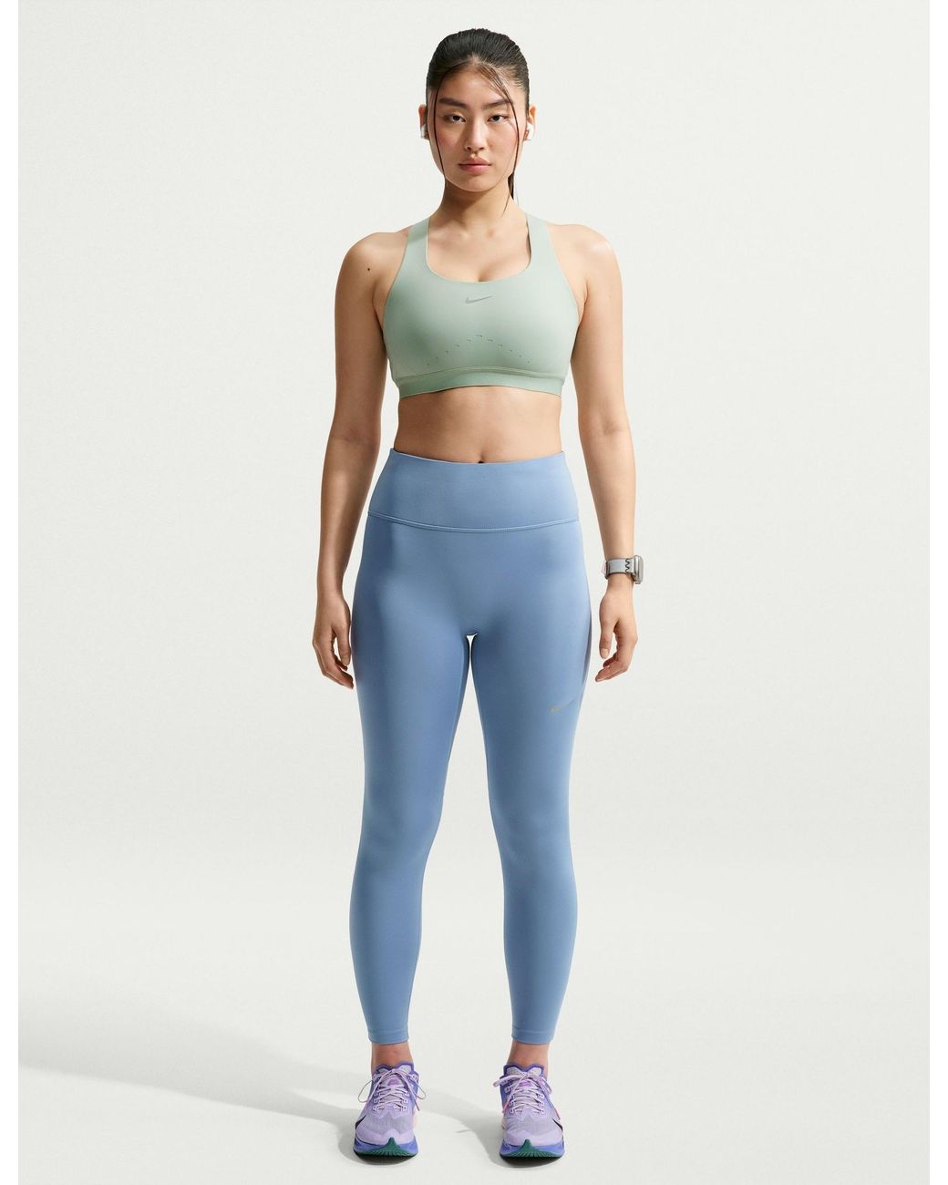 Nike Blue Women's Tempo High Waisted 7/8 Running leggings