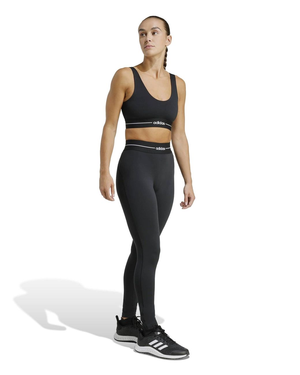 Adidas Blue Women's Hyperglam Light Support Sports Bra