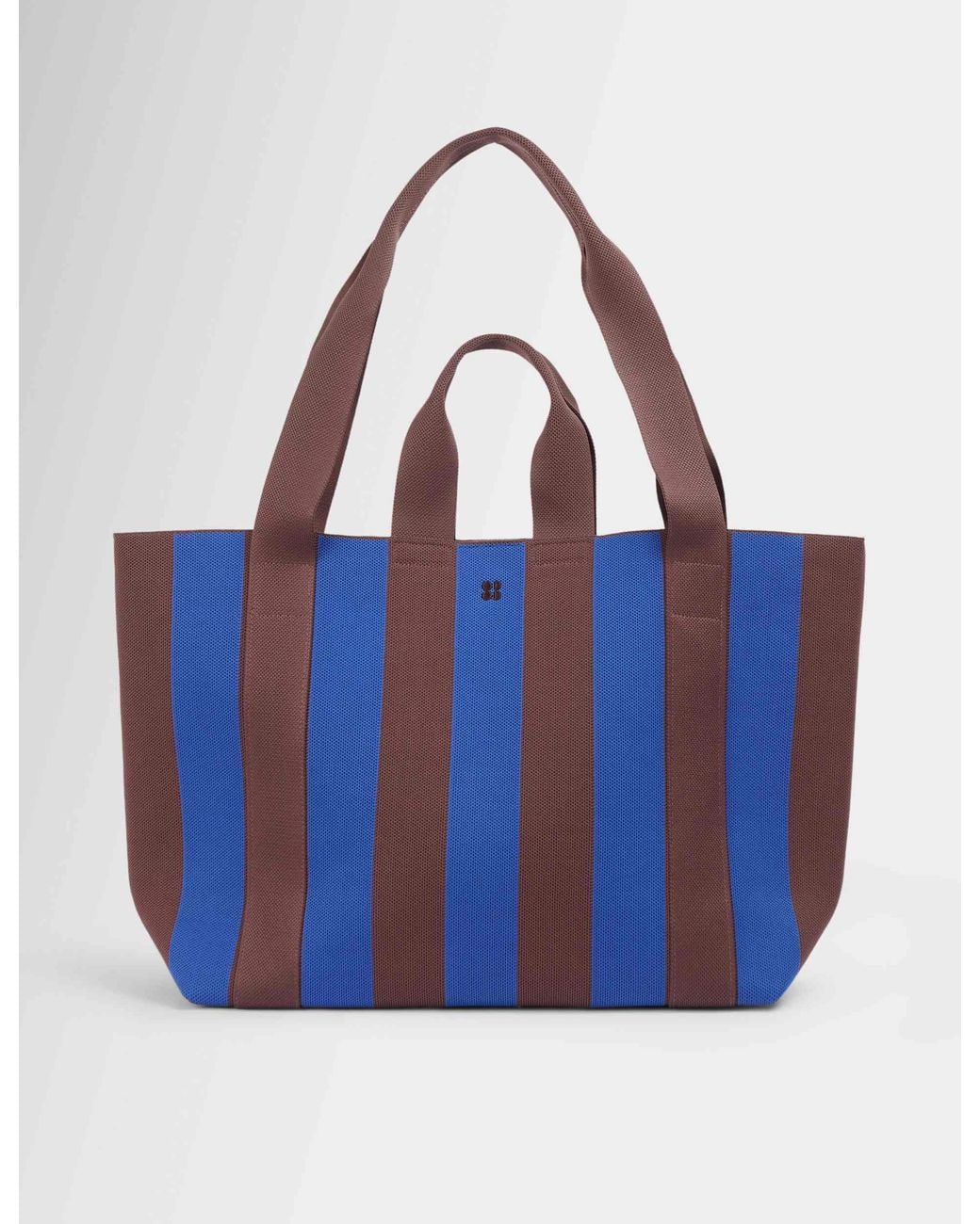 Sweaty Betty Blue Women's Knitted Stripe Bag