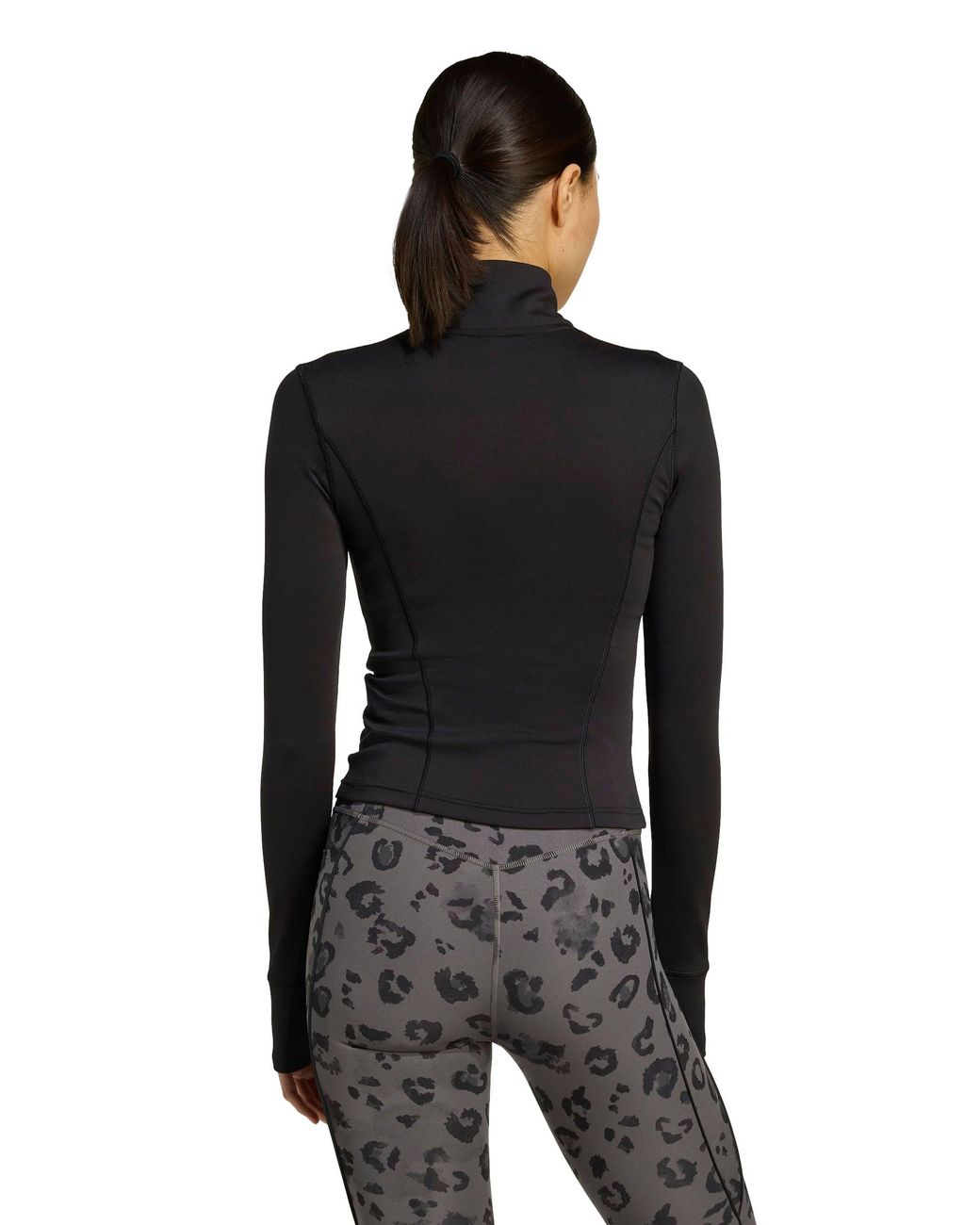 Adidas Black Women's Optime Essentials Full-zip Jacket
