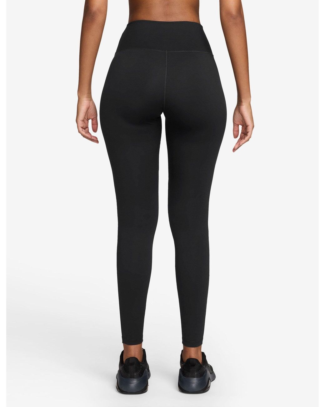 Nike Black Women's One Seamless Front High Waisted leggings