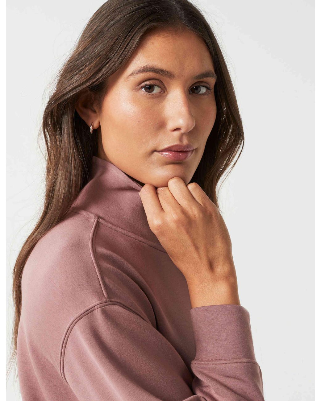 Lilybod Brown Women's Oxford Zip Sweat