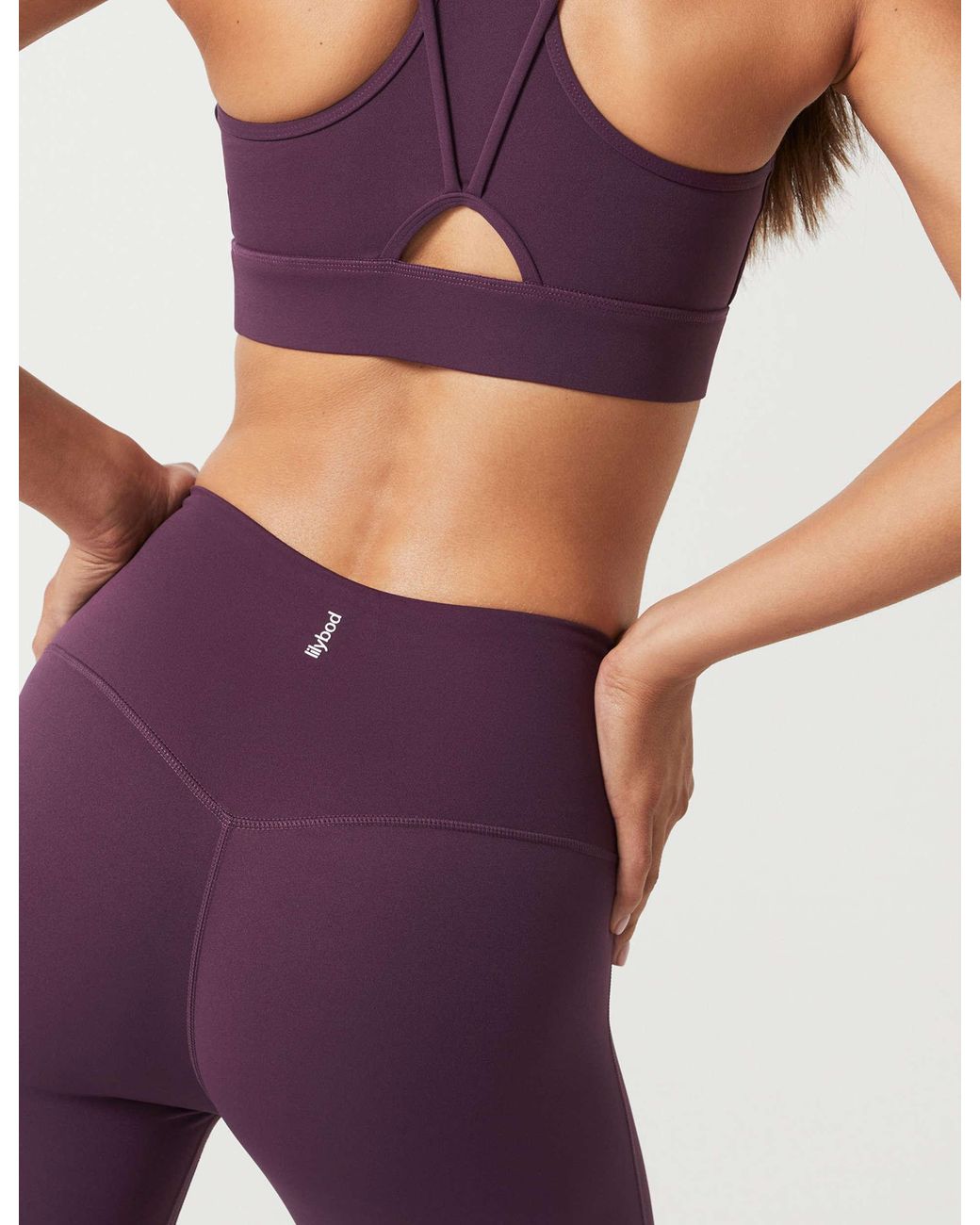 Lilybod Purple Women's Harlow Cloud-core Bootleg legging
