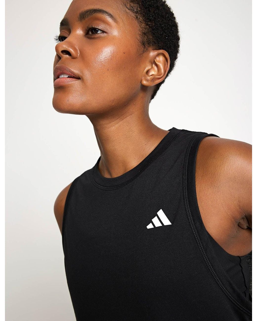 Adidas Black Women's Train Essentials Boxy Workout Tank Top