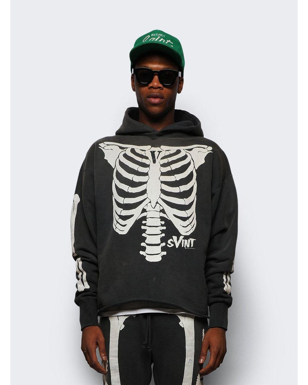 Saint Michael X Vlone Bone Black Sweatshirt for Men | Lyst