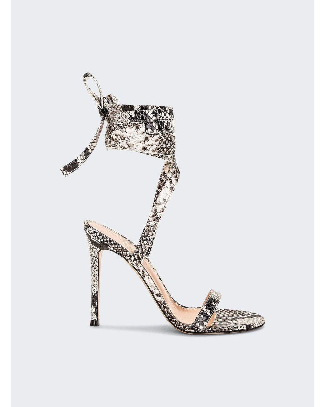 Gianvito Rossi Borneo Wrap Up Sandals in White Lyst