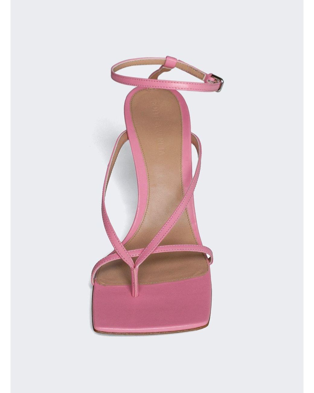 Bottega veneta pink sandals hot sale