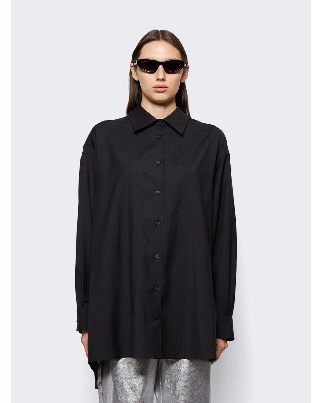 The Row Luka Shirt in Black Lyst