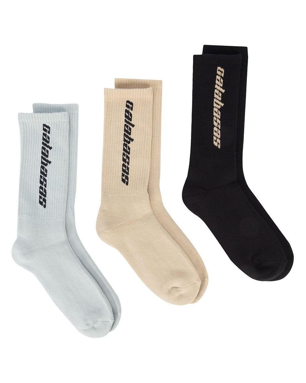 Yeezy Calabasas Socks Set in White for Men Lyst