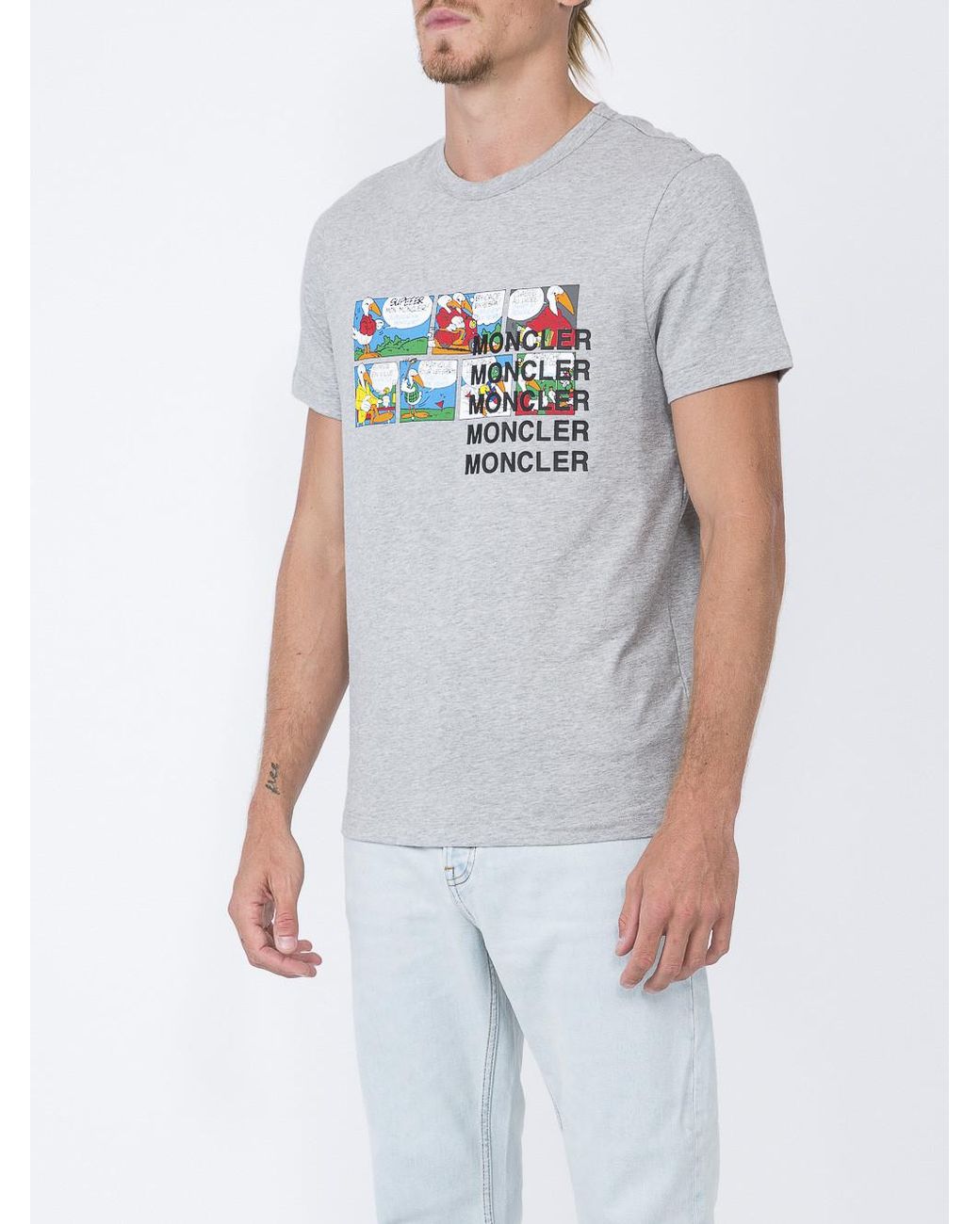 Moncler Cotton Cartoon Printed T-shirt 