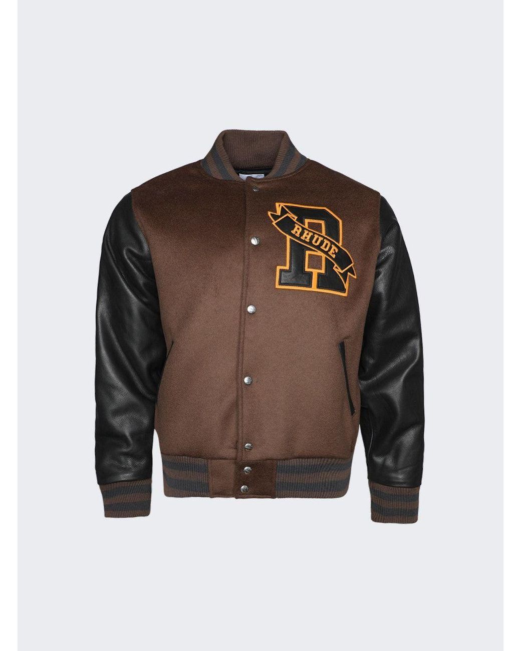 Rhude Bull Market Varsity Jacket - Red