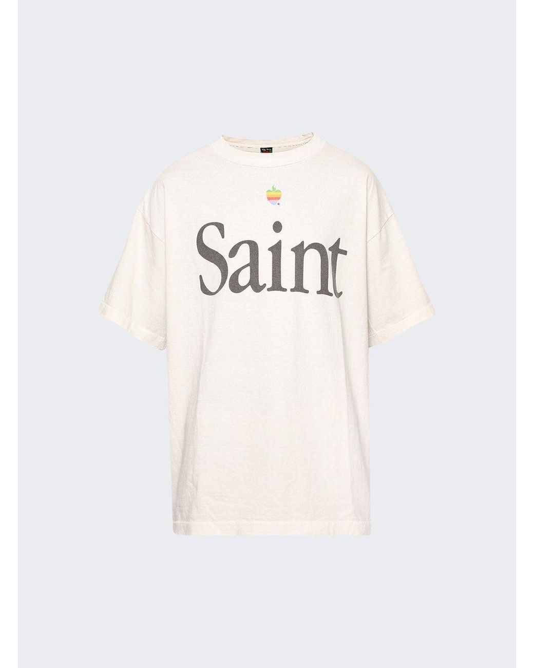 Saint Michael Heart Tee in White for Men | Lyst