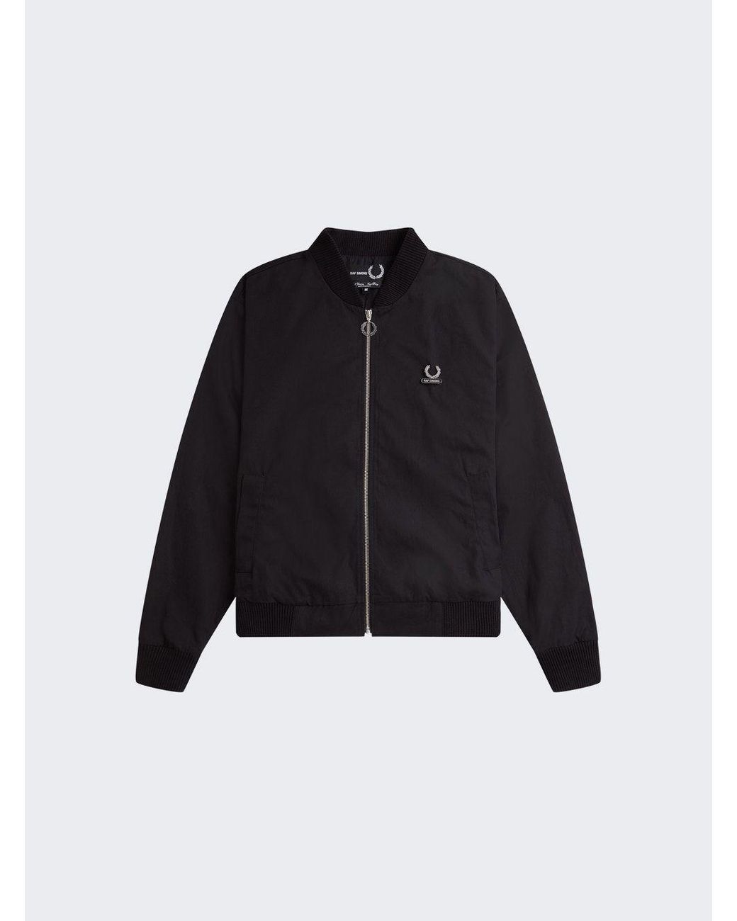Fred Perry Printed Bomber Jacket in Black for Men | Lyst