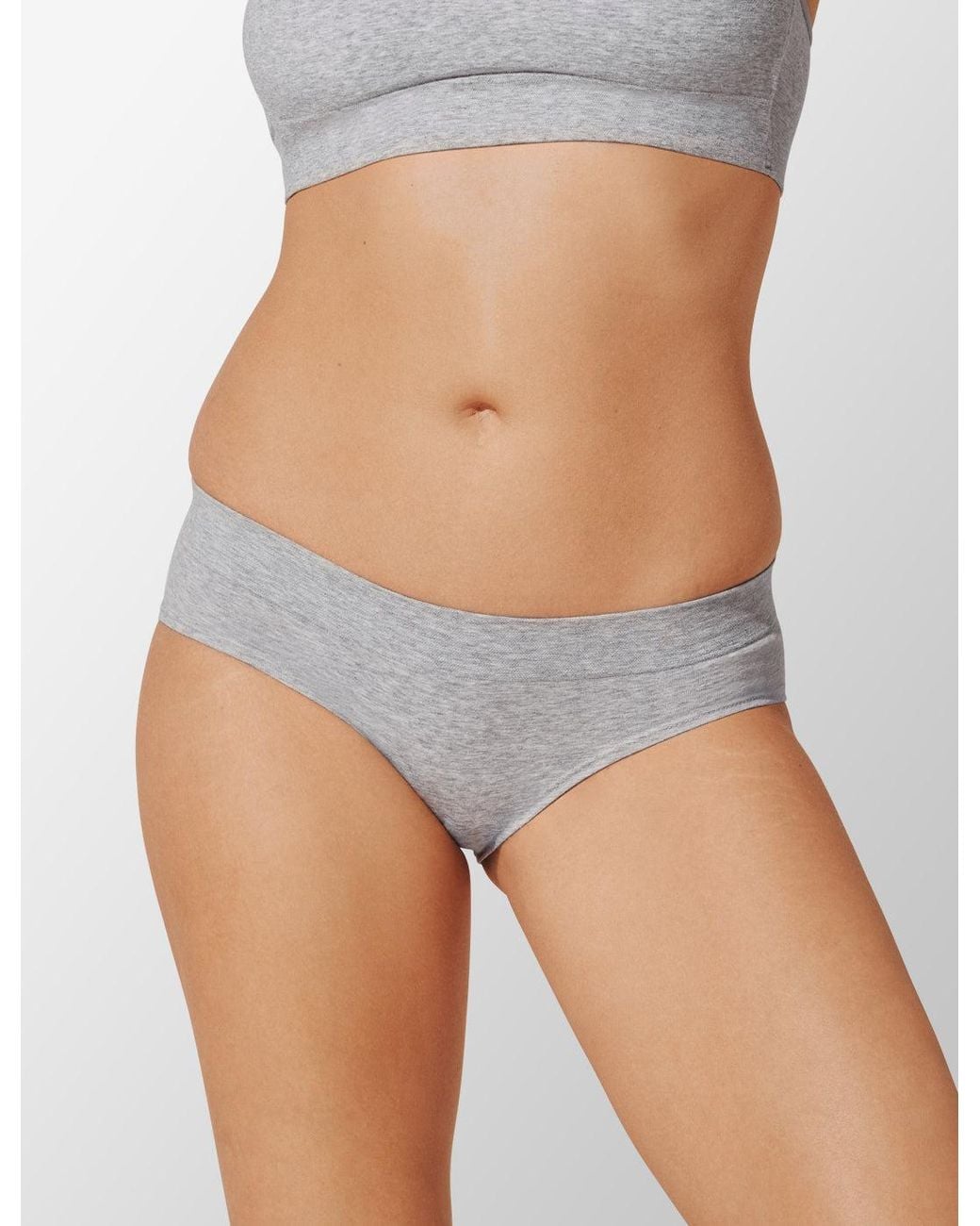 Thirdlove White Seamless Stretch Cotton Hipster