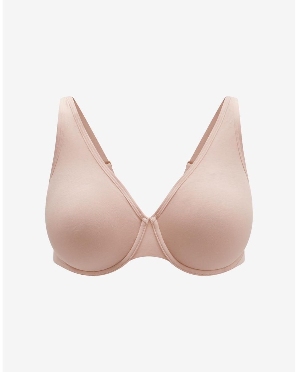 Thirdlove Pink Organic Cloud Cotton Perfect Coverage Bra